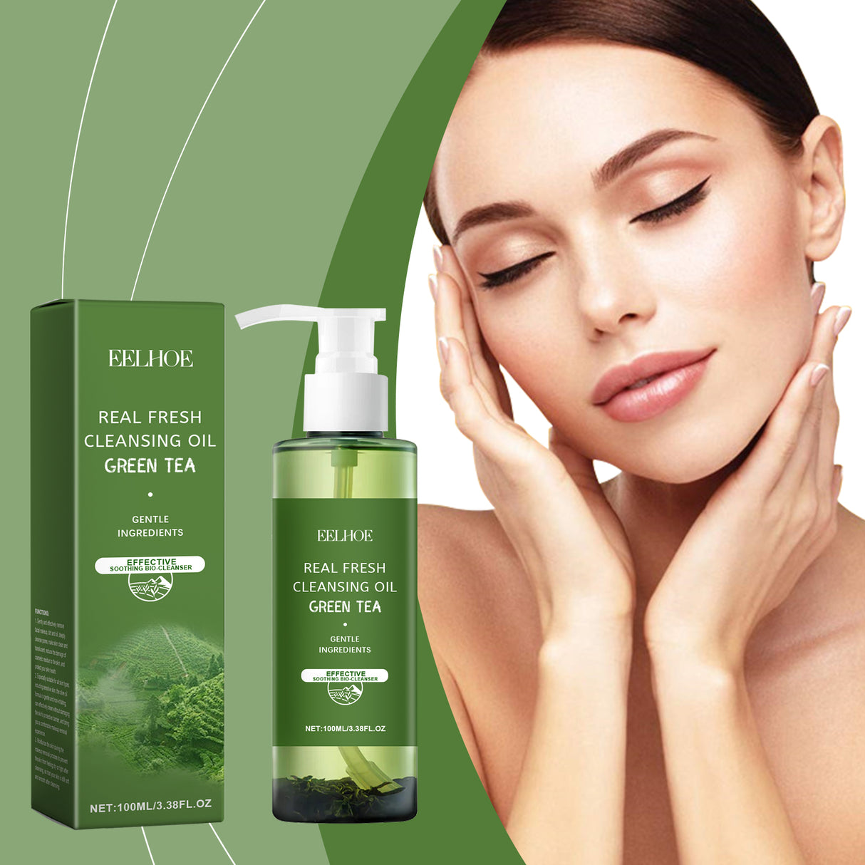 Green Tea Makeup Remover Oil Gently Removes Makeup For Face, Eyes And Lips With Refreshing And Non-Tight Makeup Remover Oil - V.I.P Digital Presence