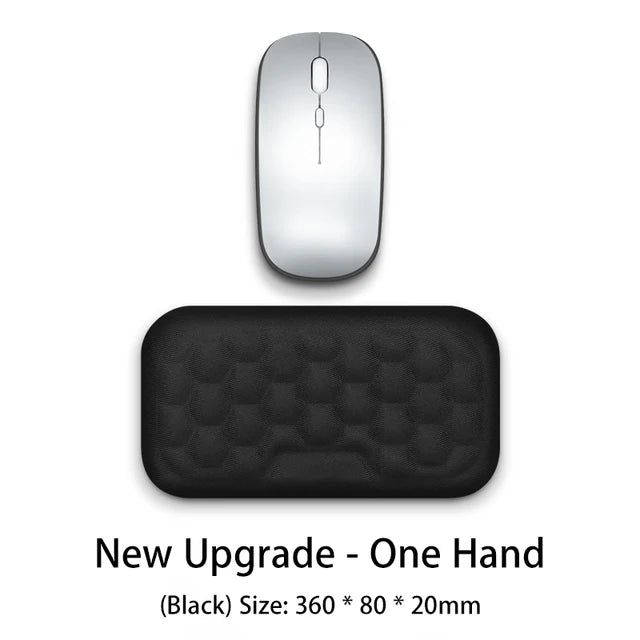 Reposamuñecas ergonómico para teclado y ratón, para oficina, para proteger y relajar la muñeca, con espuma viscoelástica, para ordenador y portátil