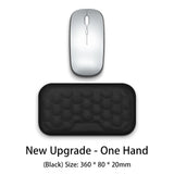 Reposamuñecas ergonómico para teclado y ratón, para oficina, para proteger y relajar la muñeca, con espuma viscoelástica, para ordenador y portátil