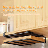 Under - Cupboard Hanging Organizer: Hooks for Paper Towels, Rags, Plus Shelf for Cutting Boards & Pot Covers - V.I.P Digital Presence