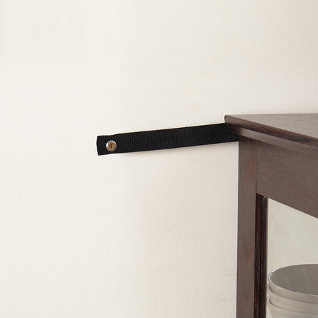 Light colored glass cabinet with adjustable glass frame Curio display cabinet, 2 doors and 1 drawer light bulb cherry color - V.I.P Digital Presence