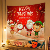 New Christmas Background Cloth, Christmas Tapestry, Christmas Party Event Decoration Hanging Cloth, Christmas Hanging Cloth - V.I.P Digital Presence