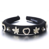 Fashionable Drip Oil Camellia Heart Solid Color Sponge Head Hoop - V.I.P Digital Presence
