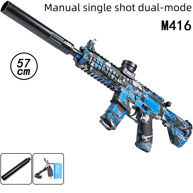 Crystal Electric MP5 High Speed Repeating AK Boy M416 Soft Bullet Toy Gun - V.I.P Digital Presence