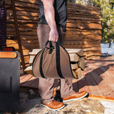 Outdoor Firewood Storage Bag Firewood Transport Bag Canvas Tote Bag Wood Carrier - V.I.P Digital Presence