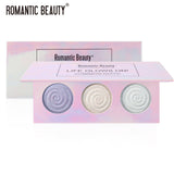 Romantic Beauty Tri-Color Baked Powder Highlighter Palette Pearl Glitter Highlighter Palette - V.I.P Digital Presence