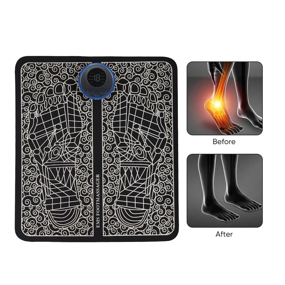 Hot Products Massage Pad Feet Muscle Stimulator Massage Mat Heated Electric Foot Massager For Old People - V.I.P Digital Presence