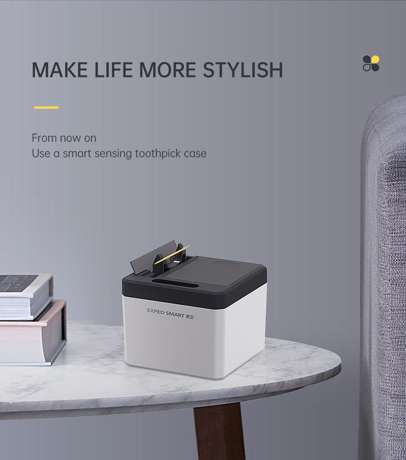 Can sense toothpick box, fully automatic innovation, home restaurant toothpick machine, hotel automatic electric pop-up toothpick cylinder - V.I.P Digital Presence