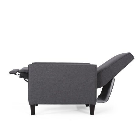 Smoke Fabric Push Back Chair for Elegant Home Décor - V.I.P Digital Presence