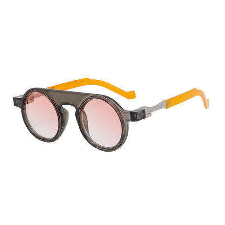New European and American fashion round frame sunglasses for men, personalized and high-end sunglasses for men - V.I.P Digital Presence