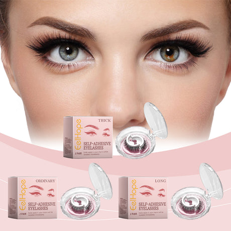Self-Adhesive Eyelashes, Lazy People Glue-Free Free Unloading Self-Adhesive Thick Thin Long Natural Eyelashes - V.I.P Digital Presence