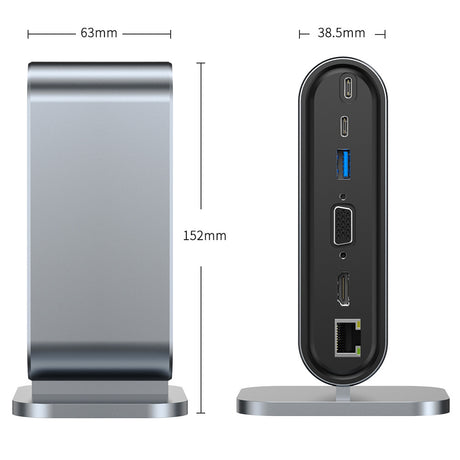 12 in one docking station Typec vertical multi interface suitable for Apple, Huawei, Mac docking stations - V.I.P Digital Presence