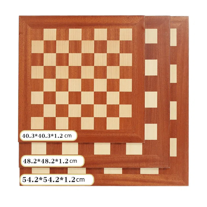 Ajedrez internacional de madera maciza, tablero de ajedrez de madera, juego de ajedrez occidental de lujo para adultos.