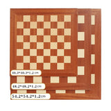 Ajedrez internacional de madera maciza, tablero de ajedrez de madera, juego de ajedrez occidental de lujo para adultos.