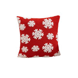 Christmas Pillow Cover (Excluding Pillow Core) Snowflake Velvet Jacquard Christmas Tree Elk Festival Decoration - V.I.P Digital Presence