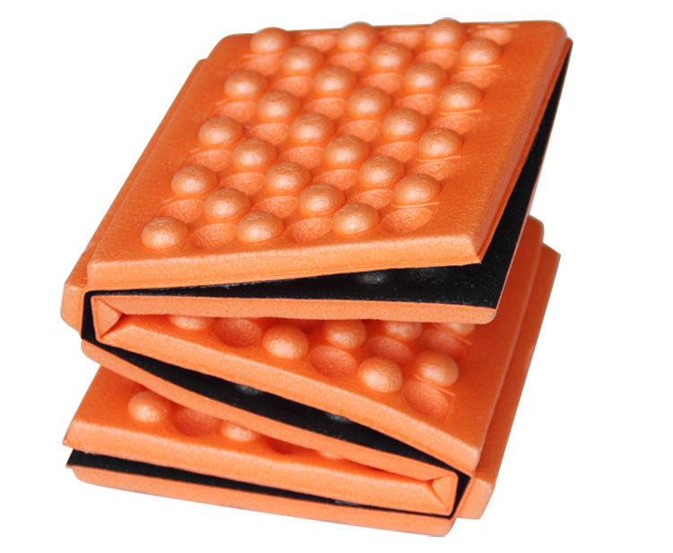 Cojín portátil para exteriores, plegable, para comedero de huevos, pequeño, de espuma de 6 pliegues, para camping, tapete de picnic XPE, impermeable y a prueba de humedad. 