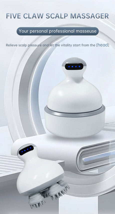 Head Massage Health Care Antistress Relax Body Massagem Deep Tissue Electric Vibrating Head Massager Hair Scalp Massager - V.I.P Digital Presence