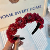 Fashionable fabric flower stamen flower hair hoop for women - V.I.P Digital Presence