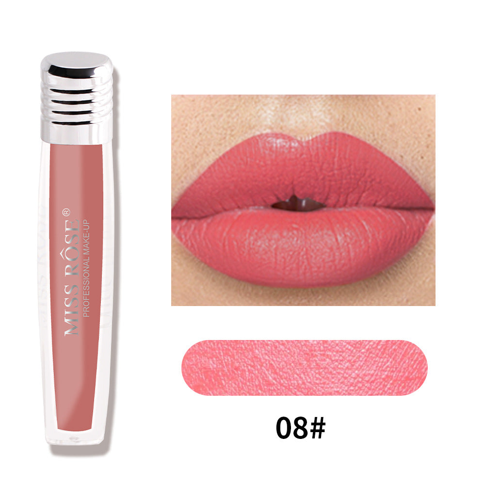 Candy Pearl Lip Gloss Liquid Matte Lip Gloss Without Color Loss And Non-Sticky Cup Velvet Lip Glaze - V.I.P Digital Presence