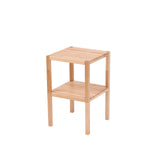 2-Tier Birch Bathroom Shelf, Narrow Shelving Unit, Multifunctional Storage Rack, Corner Rack, for Kitchen Natural - V.I.P Digital Presence