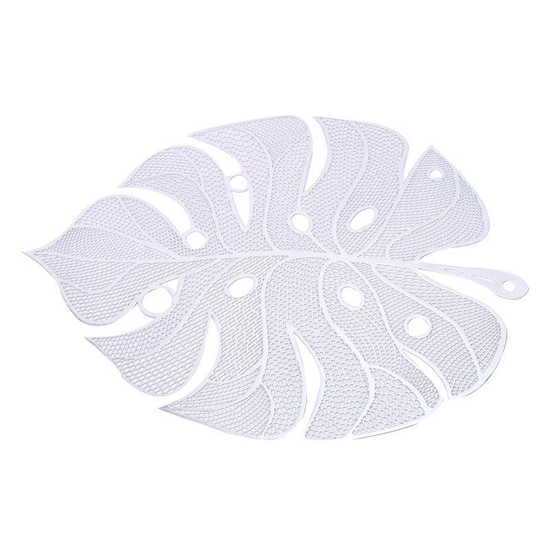 Stamped and hollowed out modern minimalist dining mat, leaf shaped minimalist dining mat, bowl mat - V.I.P Digital Presence