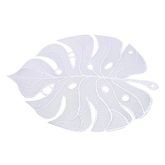 Stamped and hollowed out modern minimalist dining mat, leaf shaped minimalist dining mat, bowl mat - V.I.P Digital Presence