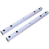 2 bicycle ground bike parking racks 22-28 inch wheel supports, maximum tire width 2.15 inches, galvanized - V.I.P Digital Presence