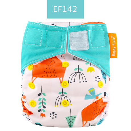 Happy Flute 1 pcs heavy wetter night AIO AI2 baby cloth diaper nappy one size fit all - V.I.P Digital Presence