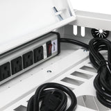 16 Bay Charging Cabinet for Laptop Chromebook Locking Charging Station-WHITE - V.I.P Digital Presence