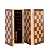 Ajedrez magnético de madera, damas internacionales, piezas de ajedrez de madera maciza, envía la combinación original de reina dos en uno