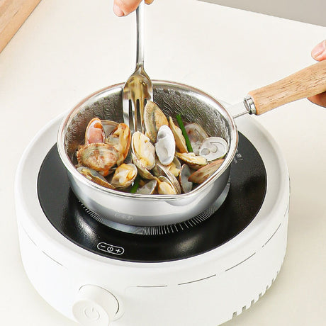 Non coated mini breakfast pan 316L stainless steel steak frying pan Non stick complementary food pan Flat bottomed small frying pan Tamaki - V.I.P Digital Presence