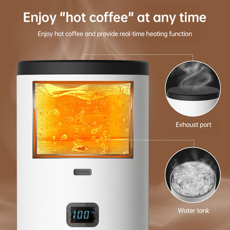 Portable Wireless 3-in-1 Espresso Maker, 7800mAh, Car/Home/Camping, Ground/Capsule Coffee. - V.I.P Digital Presence