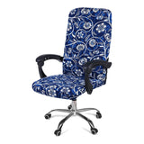 Stretch Printed Computer Office Chair Covers Soft Fit Universal Desk Rotating Slipcovers Removable Washable Anti-Dust Spandex - V.I.P Digital Presence