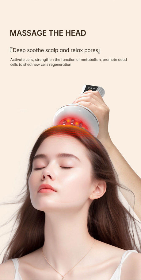 Multifunctional Electric Meridian Massage Brush EMS Heat Therapy Body Head Massager Slimming Electric Meridian Brush - V.I.P Digital Presence