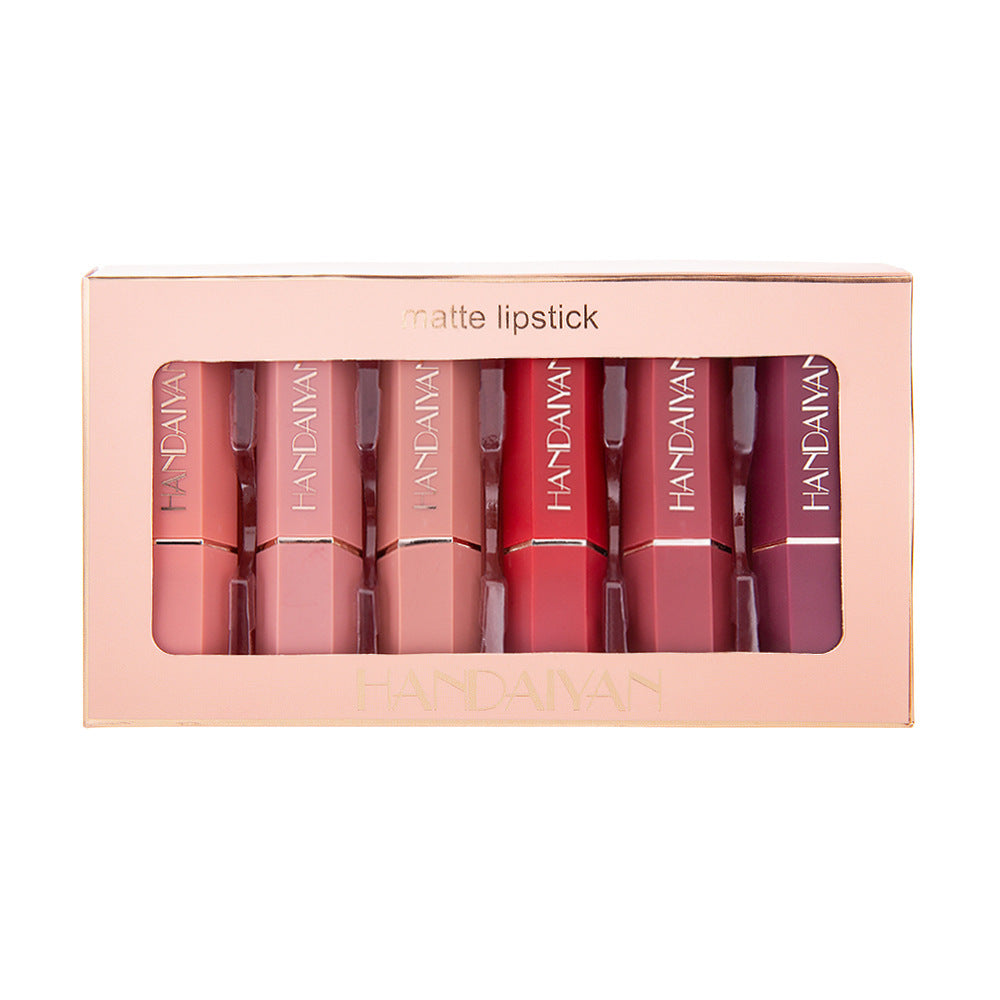HANDAIYAN Matte Lipstick Gift Box Set of 6 Non-stick Cup Lipstick Lipstick - V.I.P Digital Presence