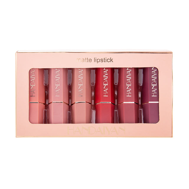 HANDAIYAN Matte Lipstick Gift Box Set of 6 Non-stick Cup Lipstick Lipstick - V.I.P Digital Presence