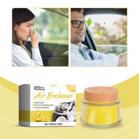 Lemon Fragrance Car Solid Balm, Car Air Fresh Light Fragrance Portable Car Balm - V.I.P Digital Presence