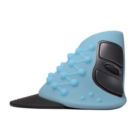 Delux M618GX Ergonomic Vertical Wireless Mouse 6 Buttons 1600DPI Optical Mouse With 3 Colors Silicon Rubber Case For PC Laptop - V.I.P Digital Presence