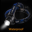 3800LM XM-L T6 LED Headlamp Zoomable Headlight Waterproof  Torch Flashlight - V.I.P Digital Presence