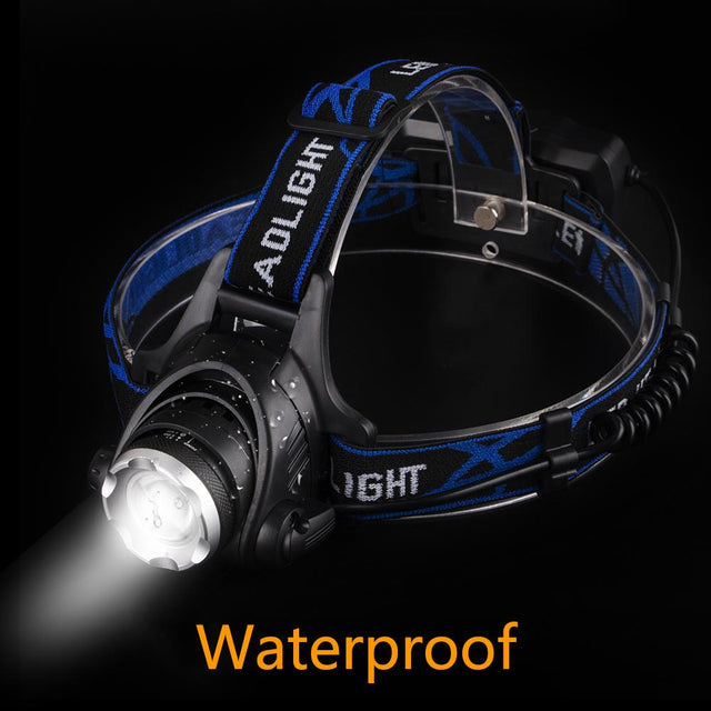 3800LM XM-L T6 LED Headlamp Zoomable Headlight Waterproof  Torch Flashlight - V.I.P Digital Presence