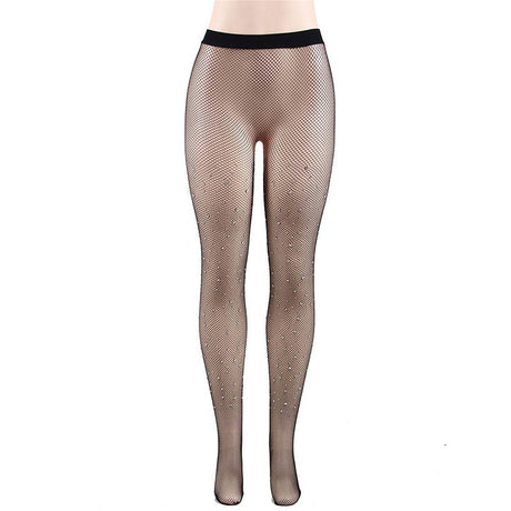 Thin core silk pantyhose with water diamond inlay and starry hot diamond adult silk stockings - V.I.P Digital Presence