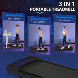 New 8.10 Walking Pad Under Home Desktop Treadmill -2.5HP Walking Treadmill 0.6-4MPH 300LBS Capacity Remote Control Battery - V.I.P Digital Presence