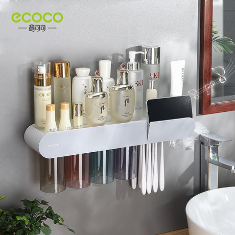 Toothbrush holder wall mounted home mouthwash cup electric non perforated dental tools, dental cylinder set holder - V.I.P Digital Presence