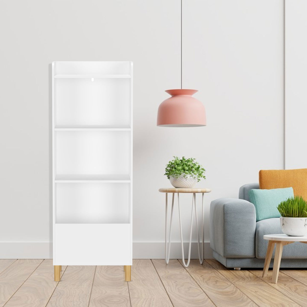 Kids 4-Tier Bookcase Children's Book Display Bookshelf Toy Storage Cabinet Organizer for Children's Room Playroom - V.I.P Digital Presence