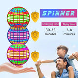 Dron volador con luces LED, bumerán, Flyorb, bola flotante, Fly Nova Orb, spinner volador, juguetes antiestrés, regalo para niños 