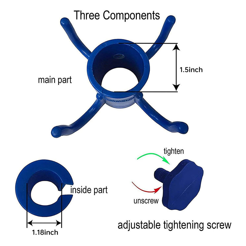 Portable Beach Umbrella Hook: 4-prong, universal for hats, bags, clothes; fits camping/beach umbrellas. - V.I.P Digital Presence