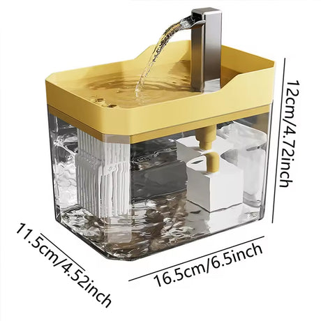 Automatic cat water fountain with filter, USB-powered, anti-dry & circular filtration. - V.I.P Digital Presence