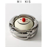 Light luxury and high-end feeling, home living room, anti fly ash with lid, office, high-end and atmospheric level, ceramic creative ashtray - V.I.P Digital Presence