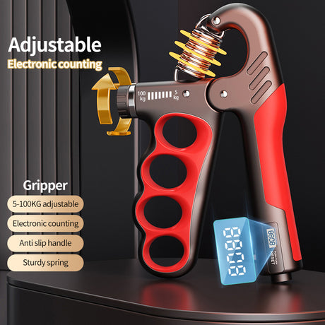 Adjustable Grip Strength Gauge Counting Type Spring Grip Strength Gauge Handshake Holder - V.I.P Digital Presence