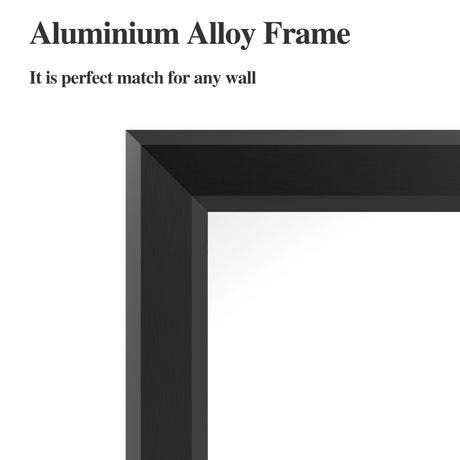 60 "x36" oversized modern square bathroom mirror with Balk frame decorative large wall mirror aluminum frame vertical or horizon - V.I.P Digital Presence
